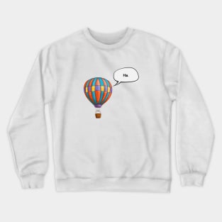 Air Balloon Aircraft Travelling Wings Vintage Sky Crewneck Sweatshirt